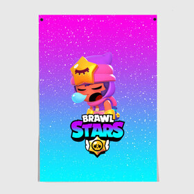 Постер с принтом BRAWL STARS SANDY в Екатеринбурге, 100% бумага
 | бумага, плотность 150 мг. Матовая, но за счет высокого коэффициента гладкости имеет небольшой блеск и дает на свету блики, но в отличии от глянцевой бумаги не покрыта лаком | bibi | brawl stars | coach mike | crow | leon | leon shark | max | mecha crow | mr.p | phoenix | sally leon | sandy | spike | sprout | tara | unicorn | virus 8 bit | werewolf | ворон | оборотень