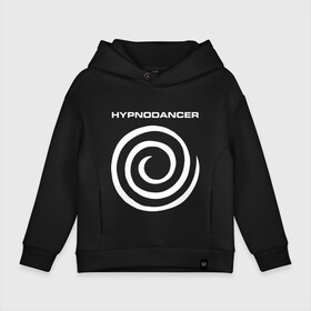 Детское худи Oversize хлопок с принтом HYPNODANCER в Екатеринбурге, френч-терри — 70% хлопок, 30% полиэстер. Мягкий теплый начес внутри —100% хлопок | боковые карманы, эластичные манжеты и нижняя кромка, капюшон на магнитной кнопке | hypnodancer | hypnodancer little | little big | uno | группа little big | литл биг | надпись