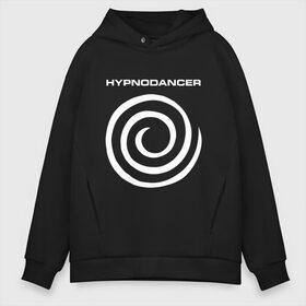 Мужское худи Oversize хлопок с принтом HYPNODANCER в Екатеринбурге, френч-терри — 70% хлопок, 30% полиэстер. Мягкий теплый начес внутри —100% хлопок | боковые карманы, эластичные манжеты и нижняя кромка, капюшон на магнитной кнопке | hypnodancer | hypnodancer little | little big | uno | группа little big | литл биг | надпись