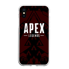 Чехол для iPhone XS Max матовый с принтом APEX LEGENDS в Екатеринбурге, Силикон | Область печати: задняя сторона чехла, без боковых панелей | apex | apex legends | battle | battle royal | bloodhound | titanfall | wraith | апекс | апекс легендс | батл рояль | битва | война | каустик | королевская битва