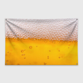 Флаг-баннер с принтом ЖИВОЕ ПЕННОЕ в Екатеринбурге, 100% полиэстер | размер 67 х 109 см, плотность ткани — 95 г/м2; по краям флага есть четыре люверса для крепления | beer | бир | напитки | пенное