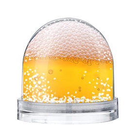Снежный шар с принтом ЖИВОЕ ПЕННОЕ в Екатеринбурге, Пластик | Изображение внутри шара печатается на глянцевой фотобумаге с двух сторон | beer | бир | напитки | пенное