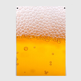 Постер с принтом ЖИВОЕ ПЕННОЕ в Екатеринбурге, 100% бумага
 | бумага, плотность 150 мг. Матовая, но за счет высокого коэффициента гладкости имеет небольшой блеск и дает на свету блики, но в отличии от глянцевой бумаги не покрыта лаком | beer | бир | напитки | пенное