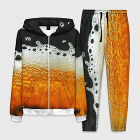 Мужской костюм 3D с принтом ТЕМНОЕ ПИВО в Екатеринбурге, 100% полиэстер | Манжеты и пояс оформлены тканевой резинкой, двухслойный капюшон со шнурком для регулировки, карманы спереди | beer | бир | напитки | пенное