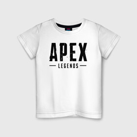 Детская футболка хлопок с принтом APEX LEGENDS (НА СПИНЕ) в Екатеринбурге, 100% хлопок | круглый вырез горловины, полуприлегающий силуэт, длина до линии бедер | apex | apex legends | battle | battle royal | bloodhound | titanfall | wraith | апекс | апекс легендс | батл рояль | битва | война | каустик | королевская битва