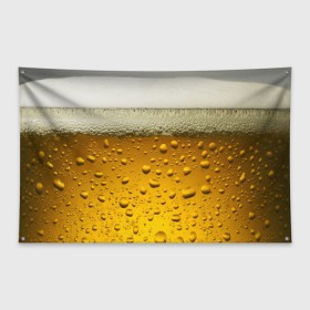 Флаг-баннер с принтом ПИВО в Екатеринбурге, 100% полиэстер | размер 67 х 109 см, плотность ткани — 95 г/м2; по краям флага есть четыре люверса для крепления | beer | textures | бир | напитки | пенное | текстуры | фон