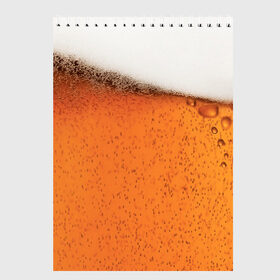 Скетчбук с принтом ПИВО! в Екатеринбурге, 100% бумага
 | 48 листов, плотность листов — 100 г/м2, плотность картонной обложки — 250 г/м2. Листы скреплены сверху удобной пружинной спиралью | beer | textures | бир | напитки | пенное | текстуры | фон