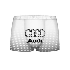 Мужские трусы 3D с принтом Audi в Екатеринбурге, 50% хлопок, 50% полиэстер | классическая посадка, на поясе мягкая тканевая резинка | audi | audi лого | audi марка | audi эмблема | ауди | ауди значок | ауди лого | ауди чб значок | ауди эмблема | значок audi | лого автомобиля | логотип audi | логотип ауди | черно белый