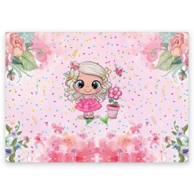 Поздравительная открытка с принтом Маленькая принцесса в Екатеринбурге, 100% бумага | плотность бумаги 280 г/м2, матовая, на обратной стороне линовка и место для марки
 | бабочка | девочка | девочке | маленькая | милая | сердечки | цветочки