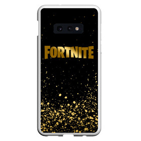 Чехол для Samsung S10E с принтом FORTNITE GOLDEN в Екатеринбурге, Силикон | Область печати: задняя сторона чехла, без боковых панелей | deadmau5 | fortnite | fortnite 2 | fortnite x маршмелло | ikonik | marshmello | ninja | ninja streamer | raven | travis scott | ворон | иконик | ниндзя | пили | рейвен | трэвис скотт | фортнайт