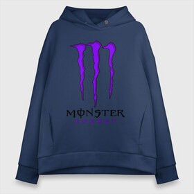 Женское худи Oversize хлопок с принтом MONSTER ENERGY в Екатеринбурге, френч-терри — 70% хлопок, 30% полиэстер. Мягкий теплый начес внутри —100% хлопок | боковые карманы, эластичные манжеты и нижняя кромка, капюшон на магнитной кнопке | black monster | bmx | claw | cybersport | energy | monster | monster energy | moto | motocross | race | sport | киберспорт | когти | монстер энерджи | монстр | мото | мотокросс | ралли | скейтбординг | спорт | т | энергия