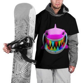 Накидка на куртку 3D с принтом 6IX9INE- GOOBA в Екатеринбурге, 100% полиэстер |  | 6ix9ine | 6ix9ine  gooba | gooba | акула | сикснайн | сиксти найн | сиксти найн репер | такаши | текаши | текаши сикснайн