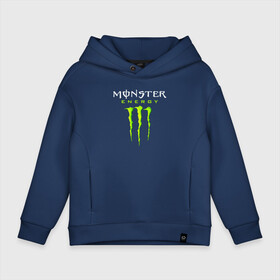 Детское худи Oversize хлопок с принтом MONSTER ENERGY в Екатеринбурге, френч-терри — 70% хлопок, 30% полиэстер. Мягкий теплый начес внутри —100% хлопок | боковые карманы, эластичные манжеты и нижняя кромка, капюшон на магнитной кнопке | black monster | bmx | claw | cybersport | energy | monster | monster energy | moto | motocross | race | sport | киберспорт | когти | монстер энерджи | монстр | мото | мотокросс | ралли | скейтбординг | спорт | т | энергия