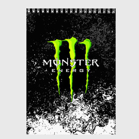 Скетчбук с принтом MONSTER ENERGY в Екатеринбурге, 100% бумага
 | 48 листов, плотность листов — 100 г/м2, плотность картонной обложки — 250 г/м2. Листы скреплены сверху удобной пружинной спиралью | black monster | bmx | claw | cybersport | energy | monster | monster energy | moto | motocross | race | sport | киберспорт | когти | монстер энерджи | монстр | мото | мотокросс | ралли | скейтбординг | спорт | т | энергия