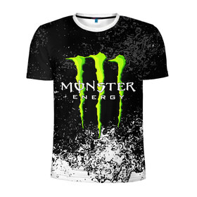 Мужская футболка 3D спортивная с принтом MONSTER ENERGY в Екатеринбурге, 100% полиэстер с улучшенными характеристиками | приталенный силуэт, круглая горловина, широкие плечи, сужается к линии бедра | Тематика изображения на принте: black monster | bmx | claw | cybersport | energy | monster | monster energy | moto | motocross | race | sport | киберспорт | когти | монстер энерджи | монстр | мото | мотокросс | ралли | скейтбординг | спорт | т | энергия
