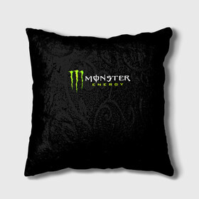 Подушка 3D с принтом MONSTER ENERGY в Екатеринбурге, наволочка – 100% полиэстер, наполнитель – холлофайбер (легкий наполнитель, не вызывает аллергию). | состоит из подушки и наволочки. Наволочка на молнии, легко снимается для стирки | black monster | bmx | claw | cybersport | energy | monster | monster energy | moto | motocross | race | sport | киберспорт | когти | монстер энерджи | монстр | мото | мотокросс | ралли | скейтбординг | спорт | т | энергия