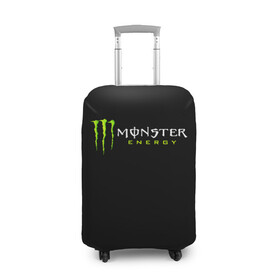 Чехол для чемодана 3D с принтом MONSTER ENERGY в Екатеринбурге, 86% полиэфир, 14% спандекс | двустороннее нанесение принта, прорези для ручек и колес | black monster | bmx | claw | cybersport | energy | monster | monster energy | moto | motocross | race | sport | киберспорт | когти | монстер энерджи | монстр | мото | мотокросс | ралли | скейтбординг | спорт | т | энергия