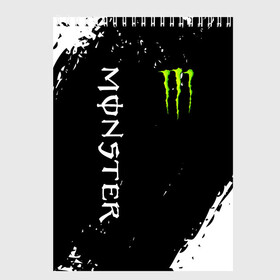 Скетчбук с принтом MONSTER ENERGY в Екатеринбурге, 100% бумага
 | 48 листов, плотность листов — 100 г/м2, плотность картонной обложки — 250 г/м2. Листы скреплены сверху удобной пружинной спиралью | black monster | bmx | claw | cybersport | energy | monster | monster energy | moto | motocross | race | sport | киберспорт | когти | монстер энерджи | монстр | мото | мотокросс | ралли | скейтбординг | спорт | т | энергия