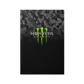 Обложка для паспорта матовая кожа с принтом MONSTER ENERGY в Екатеринбурге, натуральная матовая кожа | размер 19,3 х 13,7 см; прозрачные пластиковые крепления | black monster | bmx | claw | cybersport | energy | monster | monster energy | moto | motocross | race | sport | киберспорт | когти | монстер энерджи | монстр | мото | мотокросс | ралли | скейтбординг | спорт | т | энергия