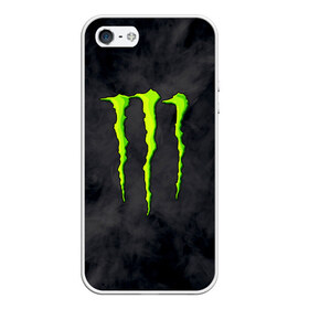 Чехол для iPhone 5/5S матовый с принтом MONSTER ENERGY в Екатеринбурге, Силикон | Область печати: задняя сторона чехла, без боковых панелей | black monster | bmx | claw | cybersport | energy | monster | monster energy | moto | motocross | race | sport | киберспорт | когти | монстер энерджи | монстр | мото | мотокросс | ралли | скейтбординг | спорт | т | энергия