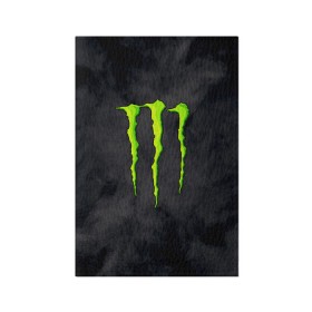 Обложка для паспорта матовая кожа с принтом MONSTER ENERGY в Екатеринбурге, натуральная матовая кожа | размер 19,3 х 13,7 см; прозрачные пластиковые крепления | black monster | bmx | claw | cybersport | energy | monster | monster energy | moto | motocross | race | sport | киберспорт | когти | монстер энерджи | монстр | мото | мотокросс | ралли | скейтбординг | спорт | т | энергия