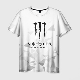 Мужская футболка 3D с принтом MONSTER ENERGY  в Екатеринбурге, 100% полиэфир | прямой крой, круглый вырез горловины, длина до линии бедер | black monster | bmx | claw | cybersport | energy | monster | monster energy | moto | motocross | race | sport | киберспорт | когти | монстер энерджи | монстр | мото | мотокросс | ралли | скейтбординг | спорт | т | энергия