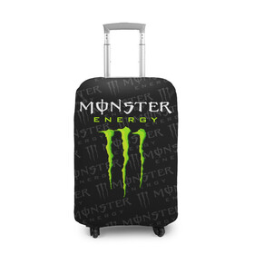 Чехол для чемодана 3D с принтом MONSTER ENERGY  в Екатеринбурге, 86% полиэфир, 14% спандекс | двустороннее нанесение принта, прорези для ручек и колес | black monster | bmx | claw | cybersport | energy | monster | monster energy | moto | motocross | race | sport | киберспорт | когти | монстер энерджи | монстр | мото | мотокросс | ралли | скейтбординг | спорт | т | энергия