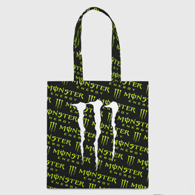 Шоппер 3D с принтом MONSTER ENERGY  в Екатеринбурге, 100% полиэстер | Плотность: 200 г/м2; Размер: 34×35 см; Высота лямок: 30 см | black monster | bmx | claw | cybersport | energy | monster | monster energy | moto | motocross | race | sport | киберспорт | когти | монстер энерджи | монстр | мото | мотокросс | ралли | скейтбординг | спорт | т | энергия