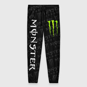 Женские брюки 3D с принтом MONSTER ENERGY  в Екатеринбурге, полиэстер 100% | прямой крой, два кармана без застежек по бокам, с мягкой трикотажной резинкой на поясе и по низу штанин. В поясе для дополнительного комфорта — широкие завязки | black monster | bmx | claw | cybersport | energy | monster | monster energy | moto | motocross | race | sport | киберспорт | когти | монстер энерджи | монстр | мото | мотокросс | ралли | скейтбординг | спорт | т | энергия