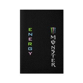 Обложка для паспорта матовая кожа с принтом MONSTER ENERGY (Z) в Екатеринбурге, натуральная матовая кожа | размер 19,3 х 13,7 см; прозрачные пластиковые крепления | black monster | bmx | claw | cybersport | energy | monster | monster energy | moto | motocross | race | sport | киберспорт | когти | монстер энерджи | монстр | мото | мотокросс | ралли | скейтбординг | спорт | энергия