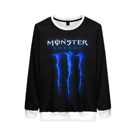 Женский свитшот 3D с принтом MONSTER ENERGY (Z) в Екатеринбурге, 100% полиэстер с мягким внутренним слоем | круглый вырез горловины, мягкая резинка на манжетах и поясе, свободная посадка по фигуре | black monster | bmx | claw | cybersport | energy | monster | monster energy | moto | motocross | race | sport | киберспорт | когти | монстер энерджи | монстр | мото | мотокросс | ралли | скейтбординг | спорт | т | энергия