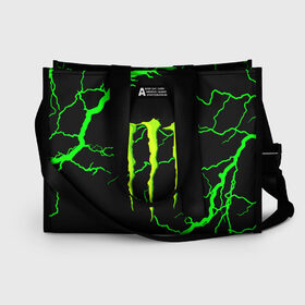 Сумка-шоппер 3D с принтом MONSTER ENERGY в Екатеринбурге, 100% полиэстер | застегивается на металлическую кнопку; внутренний карман застегивается на молнию. Стенки укреплены специальным мягким материалом, чтобы защитить содержимое от несильных ударов
 | black monster | bmx | claw | cybersport | energy | monster | monster energy | moto | motocross | race | sport | киберспорт | когти | монстер энерджи | монстр | мото | мотокросс | ралли | скейтбординг | спорт | т | энергия