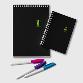 Блокнот с принтом MONSTER ENERGY (+спина) (Z) в Екатеринбурге, 100% бумага | 48 листов, плотность листов — 60 г/м2, плотность картонной обложки — 250 г/м2. Листы скреплены удобной пружинной спиралью. Цвет линий — светло-серый
 | black monster | bmx | claw | cybersport | energy | monster | monster energy | moto | motocross | race | sport | киберспорт | когти | монстер энерджи | монстр | мото | мотокросс | ралли | скейтбординг | спорт | т | энергия