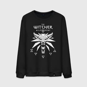 Мужской свитшот хлопок с принтом ВЕДЬМАК / THE WITCHER / ГЕРАЛЬТ в Екатеринбурге, 100% хлопок |  | geralt | the witcher | the witcher wild hunt | witcher | wolf | ведьмак | ведьмак 3 | волк | геральт | йенифер | охотник | трисс | цири