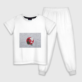 Детская пижама хлопок с принтом Japan style в Екатеринбурге, 100% хлопок |  брюки и футболка прямого кроя, без карманов, на брюках мягкая резинка на поясе и по низу штанин
 | арт | гармония | животные | инь янь | карп | картинка | красная луна | подарок | рисунок | самурай | цыгун | японский