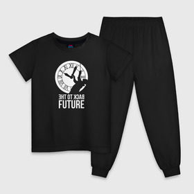 Детская пижама хлопок с принтом Back to the Future в Екатеринбурге, 100% хлопок |  брюки и футболка прямого кроя, без карманов, на брюках мягкая резинка на поясе и по низу штанин
 | back to the future | bttf | марти макфлай