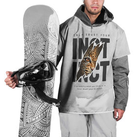 Накидка на куртку 3D с принтом INSTINCT Инстинкт хищника тигр в Екатеринбурге, 100% полиэстер |  | большая кошка. тигр | дикая природа | инстинкт | инстинкт выживания | кошка | лев | леопард | надпись | текст | фраза | хищник | хищница