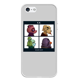 Чехол для iPhone 5/5S матовый с принтом Animal Crossing в Екатеринбурге, Силикон | Область печати: задняя сторона чехла, без боковых панелей | animal crossing | game | gorillaz | new horizons | nintendo | горилаз | животные | игра | нинтендо