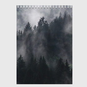 Скетчбук с принтом Лес в Екатеринбурге, 100% бумага
 | 48 листов, плотность листов — 100 г/м2, плотность картонной обложки — 250 г/м2. Листы скреплены сверху удобной пружинной спиралью | арт | дерево | деревья | зеленый | картинка | лес | небо | облака | облако | природа | рисунок | темный