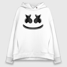 Женское худи Oversize хлопок с принтом FORTNITE x MARSHMELLO 3D в Екатеринбурге, френч-терри — 70% хлопок, 30% полиэстер. Мягкий теплый начес внутри —100% хлопок | боковые карманы, эластичные манжеты и нижняя кромка, капюшон на магнитной кнопке | deadmau5 | fortnite | fortnite 2 | fortnite x маршмелло | ikonik | marshmello | ninja | ninja streamer | raven | travis scott | ворон | иконик | ниндзя | пили | рейвен | трэвис скотт | фортнайт