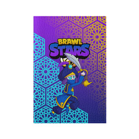 Обложка для паспорта матовая кожа с принтом MORTIS BRAWL STARS в Екатеринбурге, натуральная матовая кожа | размер 19,3 х 13,7 см; прозрачные пластиковые крепления | brawl | brawl stars | brawl stars rogue mortis | clash | mortis brawl stars | rogue mortis | бравл старс | бравл старс коварный мортис | игра | коварный мортис | мобильные игры | мортис