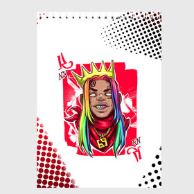 Скетчбук с принтом 6ix9ine King Up в Екатеринбурге, 100% бумага
 | 48 листов, плотность листов — 100 г/м2, плотность картонной обложки — 250 г/м2. Листы скреплены сверху удобной пружинной спиралью | 6ix9ine | 6ix9ine art | 6ix9ine king up | 6ix9ine арт | gooba | gooba 6ix9ine | tekashi | tekashi 6ix9ine | tekashi rap | король такеши | репер 6ix9ine | репер такеши | такеши | такеши 6ix9ine