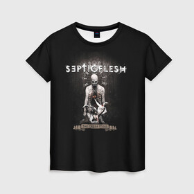 Женская футболка 3D с принтом Septicflesh в Екатеринбурге, 100% полиэфир ( синтетическое хлопкоподобное полотно) | прямой крой, круглый вырез горловины, длина до линии бедер | septicflesh | арт | дэт дум метал | дэт метал | музыка | рок | симфоник метал