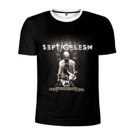 Мужская футболка 3D спортивная с принтом Septicflesh в Екатеринбурге, 100% полиэстер с улучшенными характеристиками | приталенный силуэт, круглая горловина, широкие плечи, сужается к линии бедра | septicflesh | арт | дэт дум метал | дэт метал | музыка | рок | симфоник метал