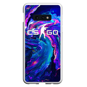 Чехол для Samsung S10E с принтом CS GO NEON в Екатеринбурге, Силикон | Область печати: задняя сторона чехла, без боковых панелей | Тематика изображения на принте: astralis | awp | counter strike | cs go | cs go global offensive | cs:go | faze clan | hyper beast | neon | team liquid | астралис | кс го | неон | тим ликвид | фейз клан | хайпер бист