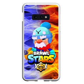 Чехол для Samsung S10E с принтом Gale Brawl Stars в Екатеринбурге, Силикон | Область печати: задняя сторона чехла, без боковых панелей | brawl | crow | gale | leon | max | rogue | sally | shark | spike | sprout | tropic | wolf | акула | бравл | волк | ворон | джин | лев | леон | макс | мортис | салли | спраут | старс | тигр