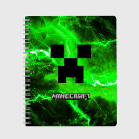 Тетрадь с принтом Minecraft в Екатеринбурге, 100% бумага | 48 листов, плотность листов — 60 г/м2, плотность картонной обложки — 250 г/м2. Листы скреплены сбоку удобной пружинной спиралью. Уголки страниц и обложки скругленные. Цвет линий — светло-серый
 | craft | game | mine | minecraft | minecraftmemories | pixel | tnt | twitter | блок | динамит | игра | красный блок | майнкрафт | маркус перссон | пиксель | ремесло | тротил | шахта