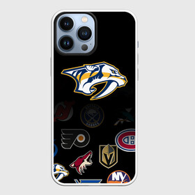 Чехол для iPhone 13 Pro Max с принтом NHL Nashville Predators (Z) в Екатеринбурге,  |  | anaheim ducks | arizona coyotes | boston bruins | buffalo sabres | canadiens de montreal | carolina hurricanes | chicago blackhawks | colorado | hockey | nashville predators | nhl | нхл | паттерн | спорт | хоккей