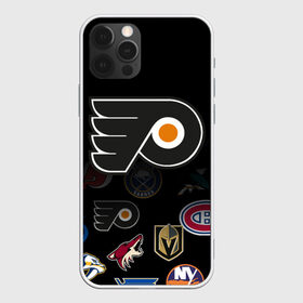 Чехол для iPhone 12 Pro Max с принтом NHL Philadelphia Flyers (Z) в Екатеринбурге, Силикон |  | Тематика изображения на принте: anaheim ducks | boston bruins | buffalo sabres | calgary flames | canadiens de montreal | carolina hurricanes | chicago blackhawks | colorado | hockey | nhl | philadelphia flyers | нхл | паттерн | спорт | хоккей