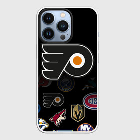 Чехол для iPhone 13 Pro с принтом NHL Philadelphia Flyers | НХЛ (Z) в Екатеринбурге,  |  | anaheim ducks | boston bruins | buffalo sabres | calgary flames | canadiens de montreal | carolina hurricanes | chicago blackhawks | colorado | hockey | nhl | philadelphia flyers | нхл | паттерн | спорт | хоккей